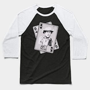 Retro Matt Dilon Card Style Baseball T-Shirt